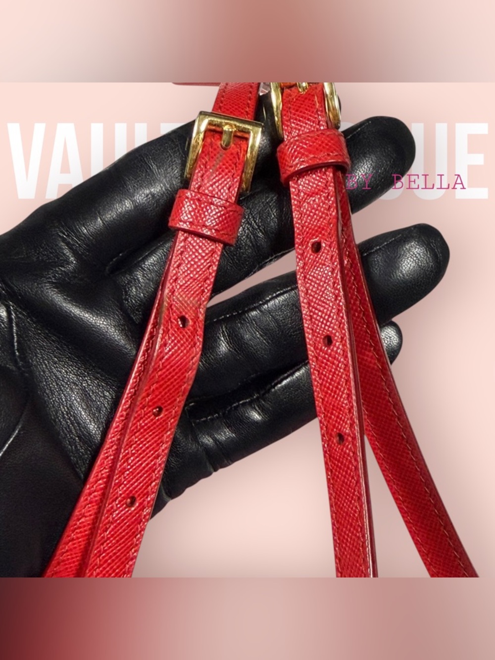 ❤️ PRADA Two-Tone Saffiano Leather Crossbody Bag ❤️ - Picture 7 of 16